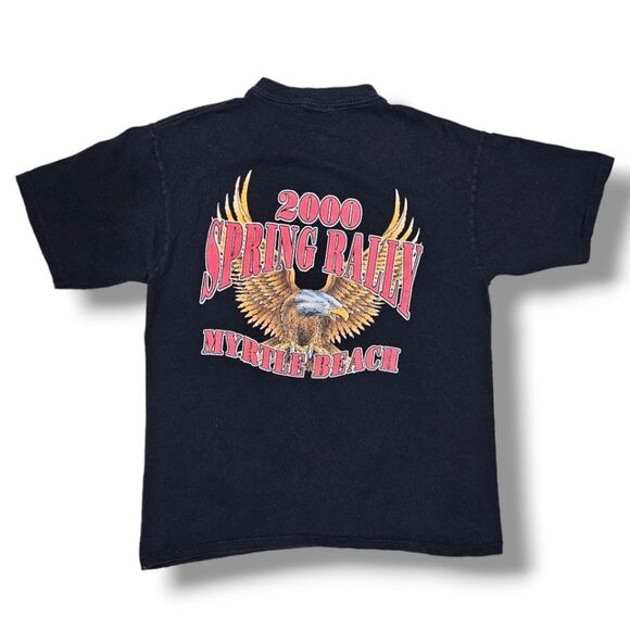 VINTAGE BUM SPRING RALLY BIKER SHIRT - Picture 2 of 3